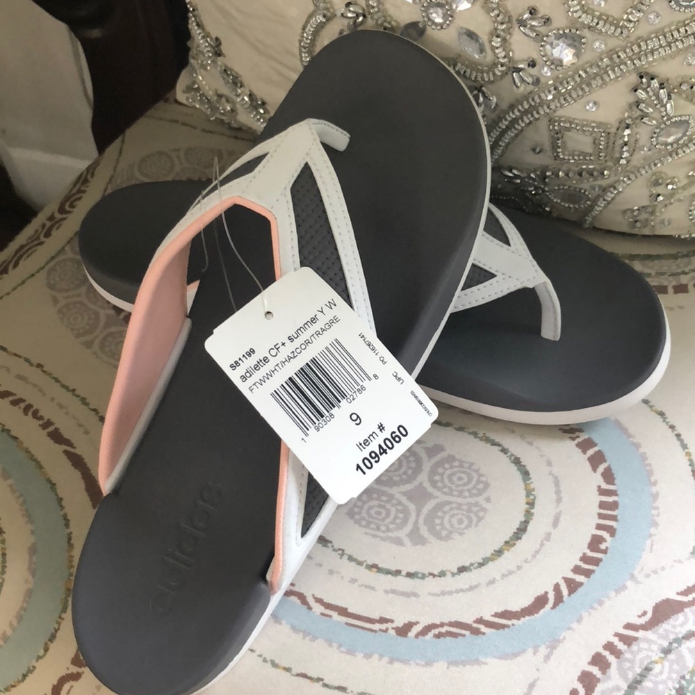 New! Adidas pink and gray 9